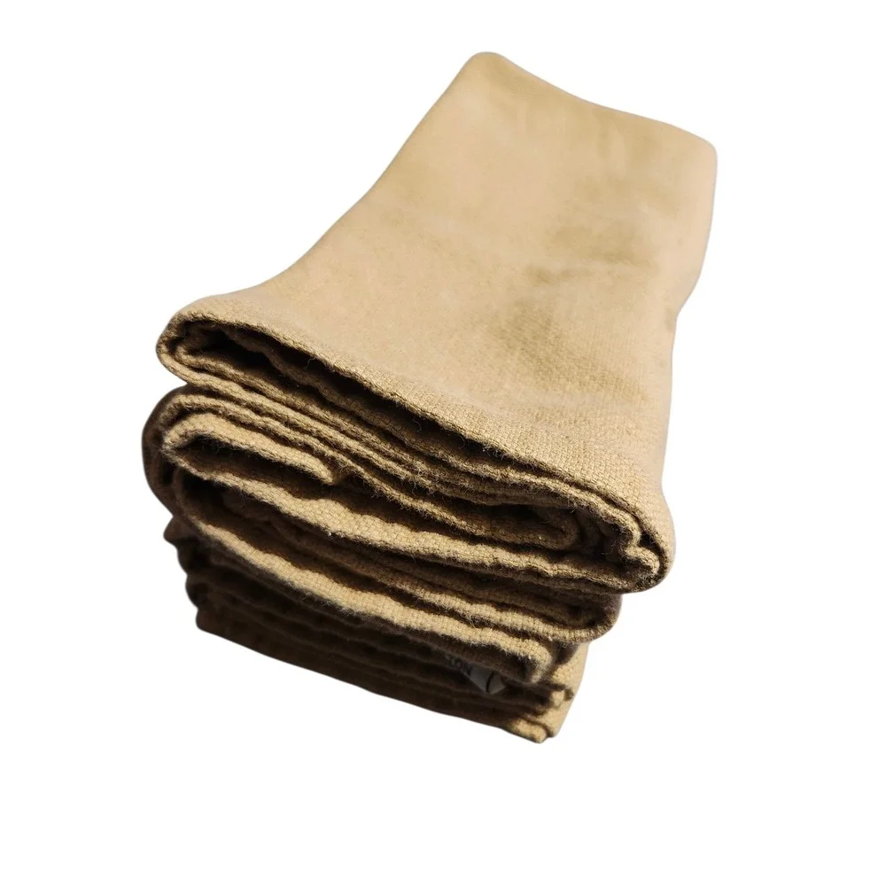 Victorian Heart Nancys Nook 100 Cotton Napkins Set of 4 Tan Linen Blend Textured